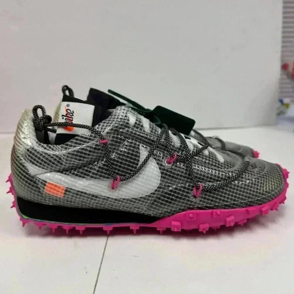 Off-White x Wmns Waffle Racer 'Fuchsia' size 11 - Picture 3 of 6